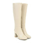 Kniehohe Damenstiefel mit Absatz - Sienna