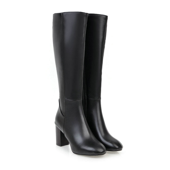 Luxuriöse vegane Leder-Stiefeletten mit Reißverschluss - Eden