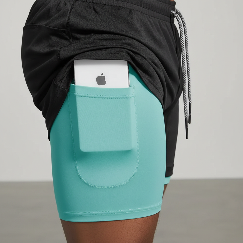 Doppeltes Laufshorts Design - RunVibeX