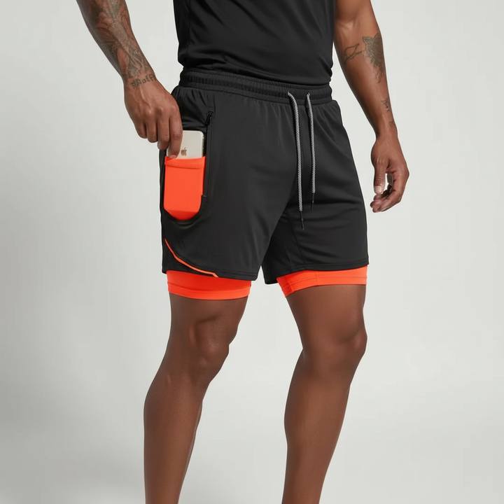 Doppeltes Laufshorts Design - RunVibeX