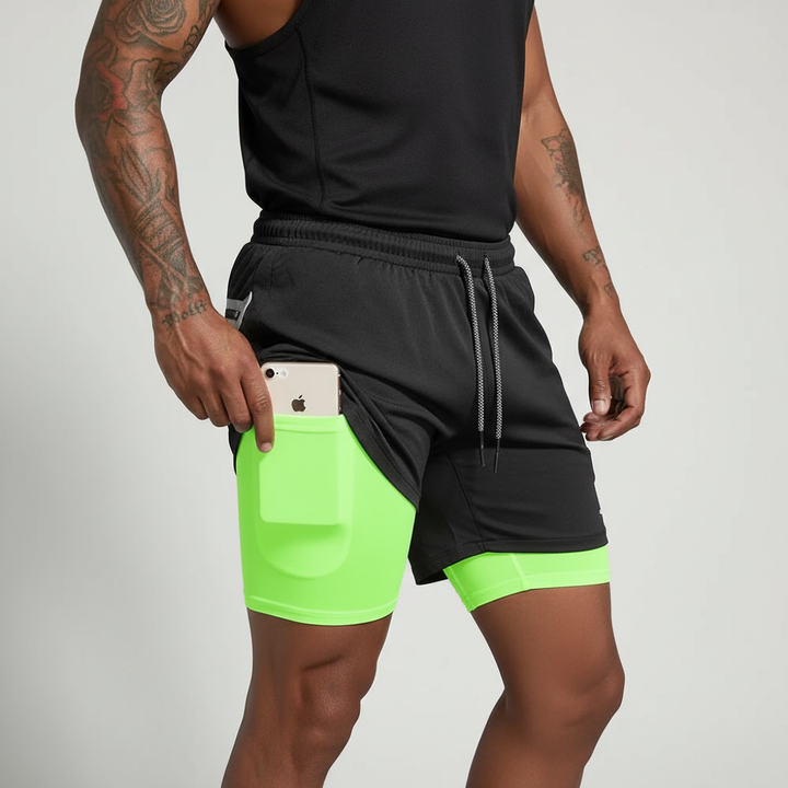 Doppeltes Laufshorts Design - RunVibeX