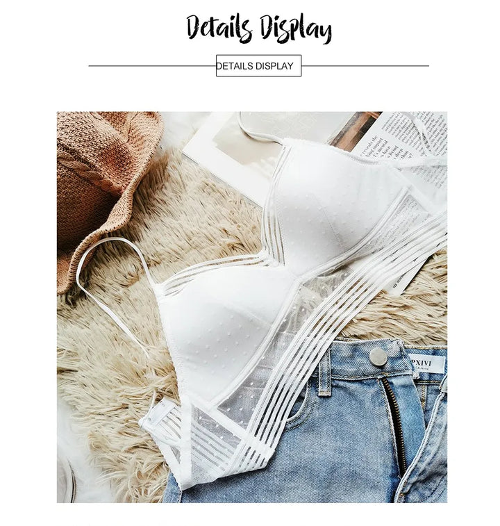 Rugloze BH | Met trendy stippenmesh