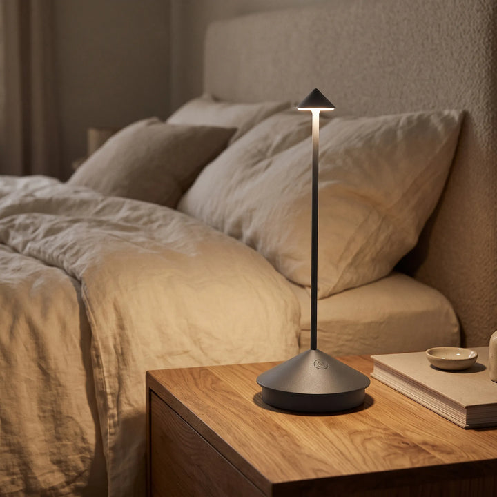 Draadloze LED Tafellamp Met Dimbaar Licht En USB Oplaadfunctie