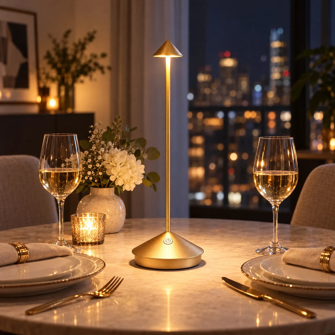 Draadloze LED Tafellamp Met Dimbaar Licht Voor Romantische Diners