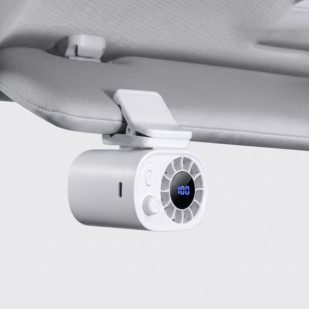 Draagbare Clipventilator Met Display - Aeroclip