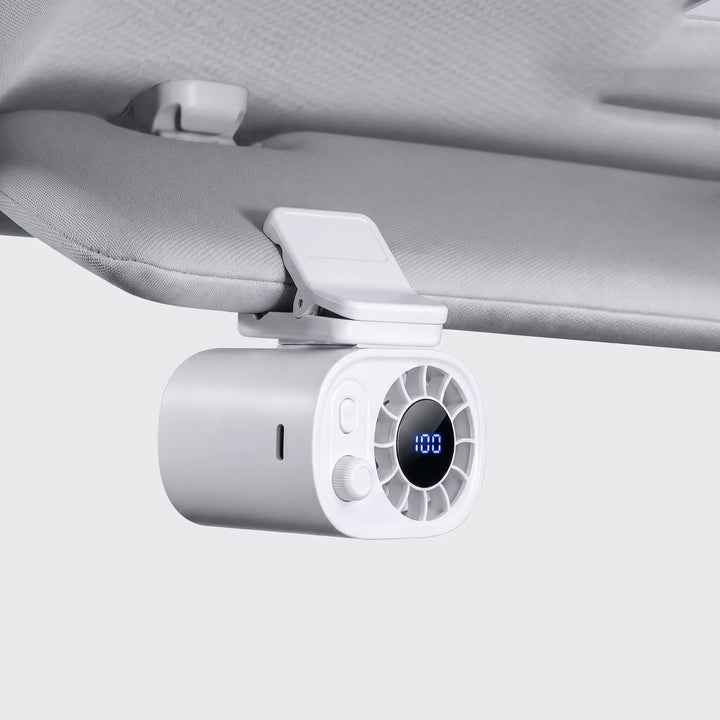 Draagbare Clipventilator Met Display - Aeroclip