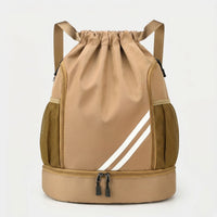 Drawstring Sports Backpack With Wet Compartment -  Zyphoar