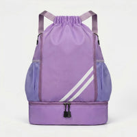 Drawstring Sports Backpack With Wet Compartment -  Zyphoar