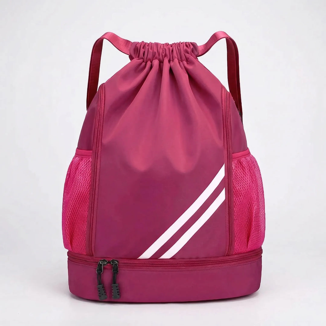 Drawstring Sports Backpack With Wet Compartment -  Zyphoar