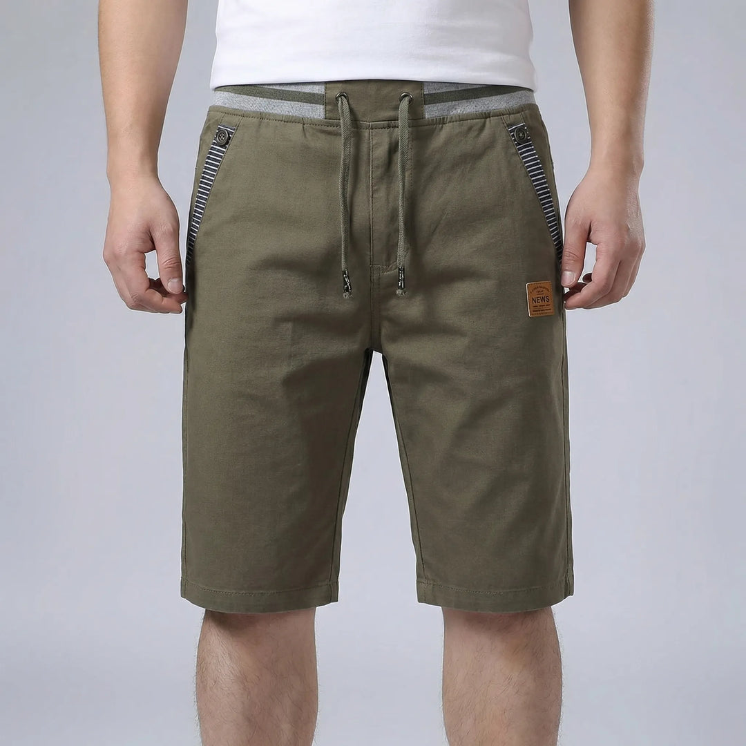Drawstring Waist Bermuda Shorts - Saul