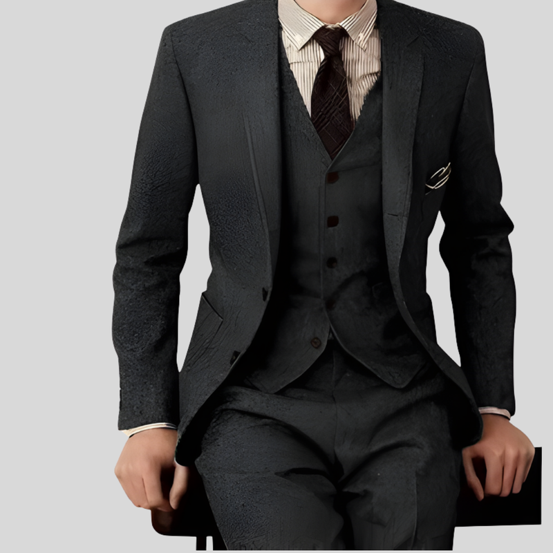 Dreiteiliger Slim-Fit-Anzug - Ansgar