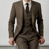 Dreiteiliger Slim-Fit-Anzug - Ansgar