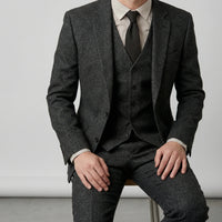 Dreiteiliger Slim-Fit-Anzug - Ansgar