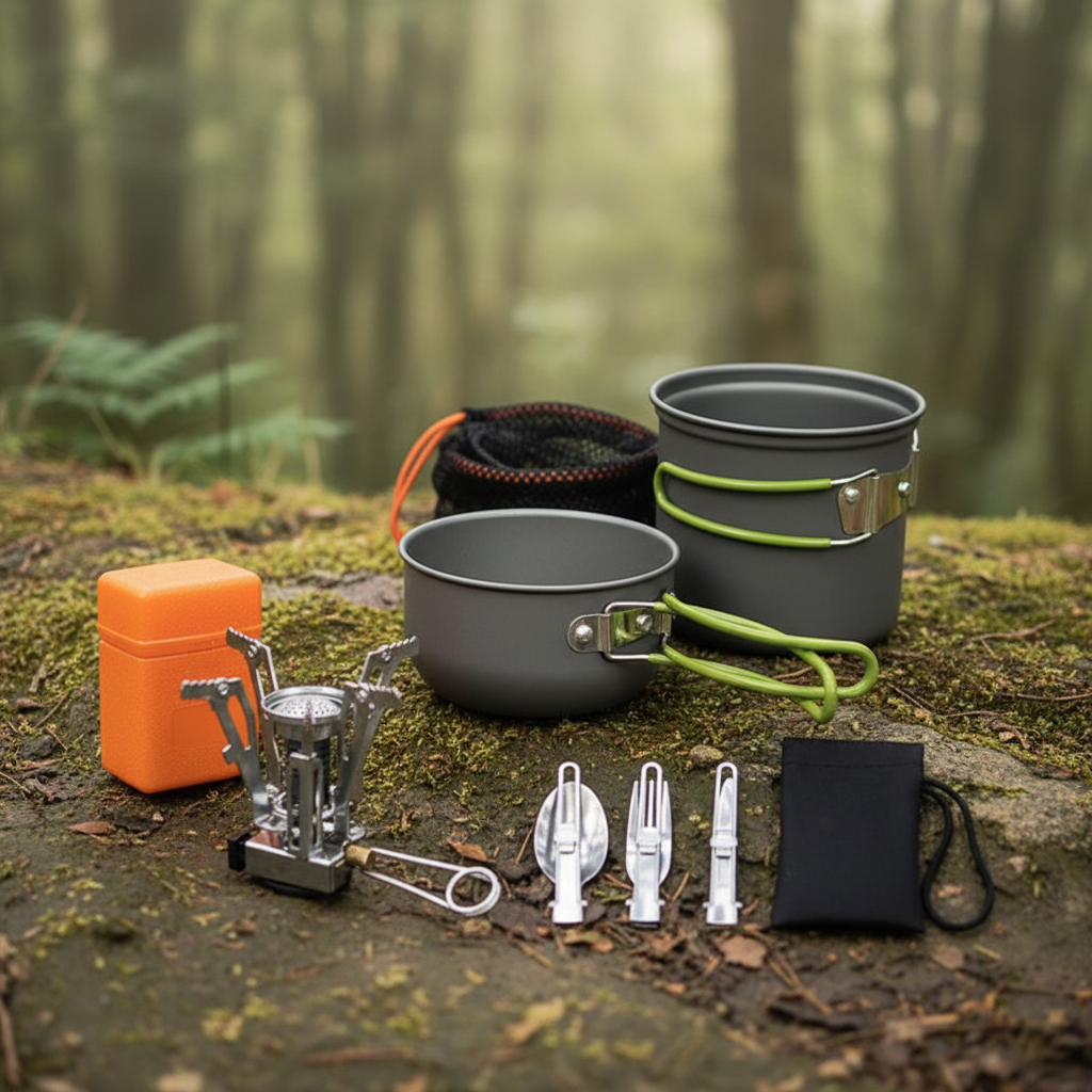 Dreiteiliges Camping Kochset - CampSavor