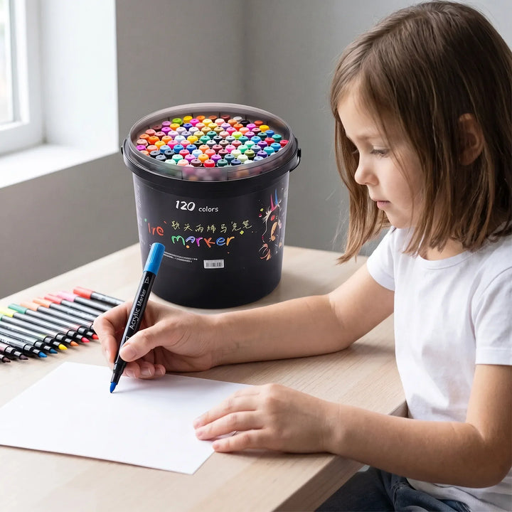 Dual Tip Art Paint Markers - Vivelia