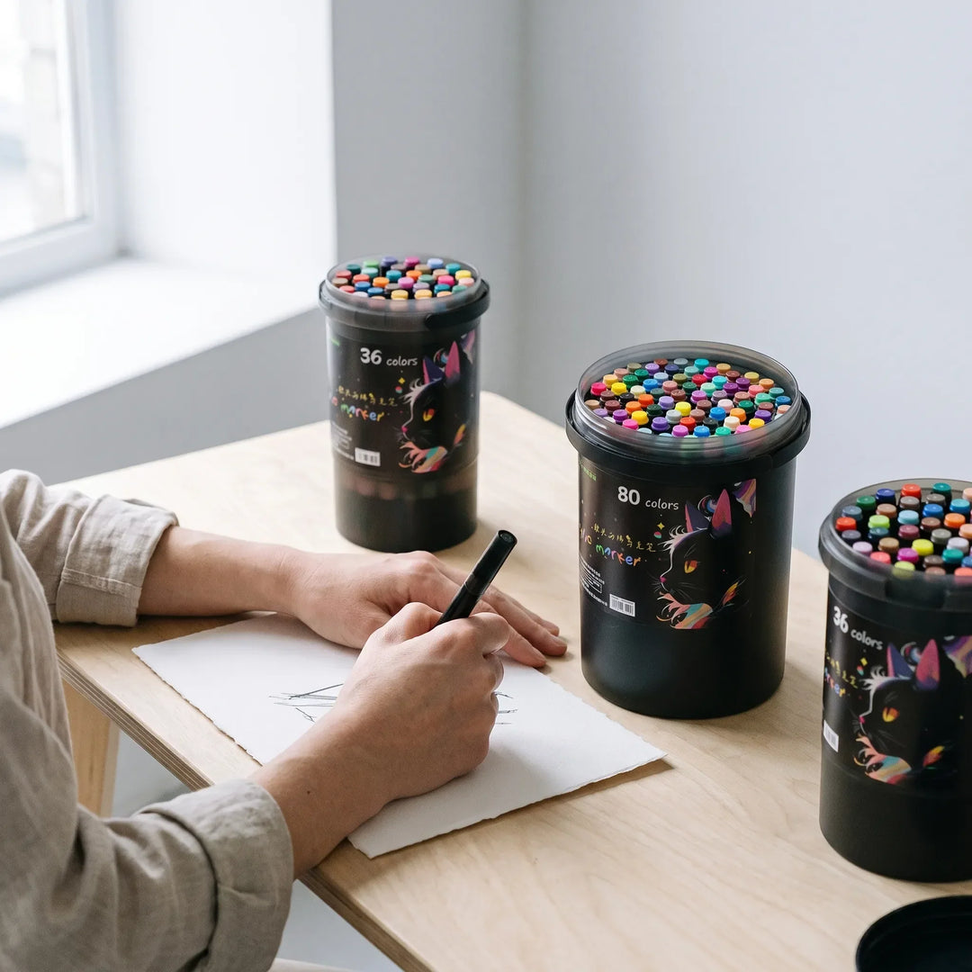 Dual Tip Art Paint Markers - Vivelia