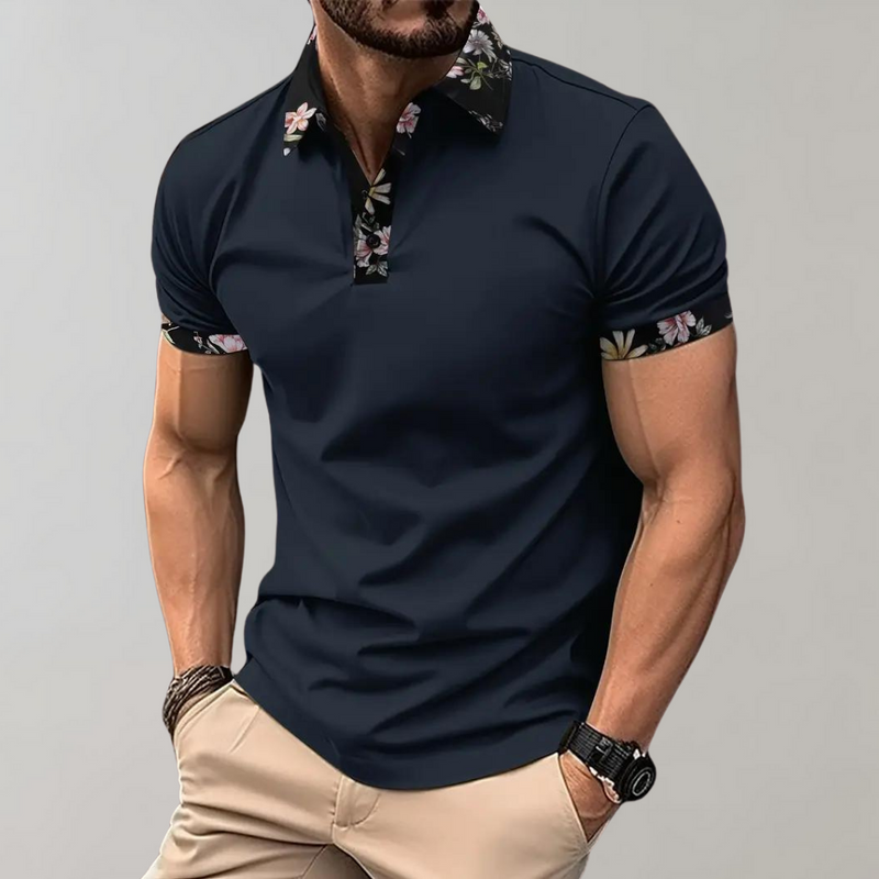Herren-Poloshirt mit dezentem Druck - Noah