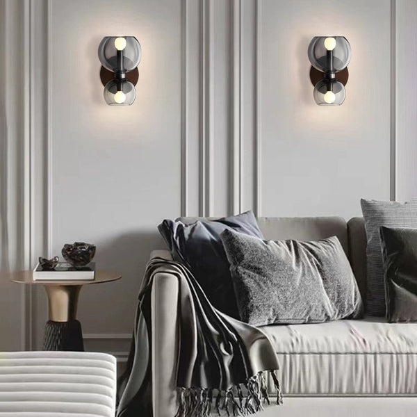 Minimalistische doppelte LED-Wandleuchte – Lumis Duo