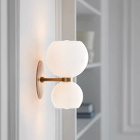Minimalistische doppelte LED-Wandleuchte – Lumis Duo