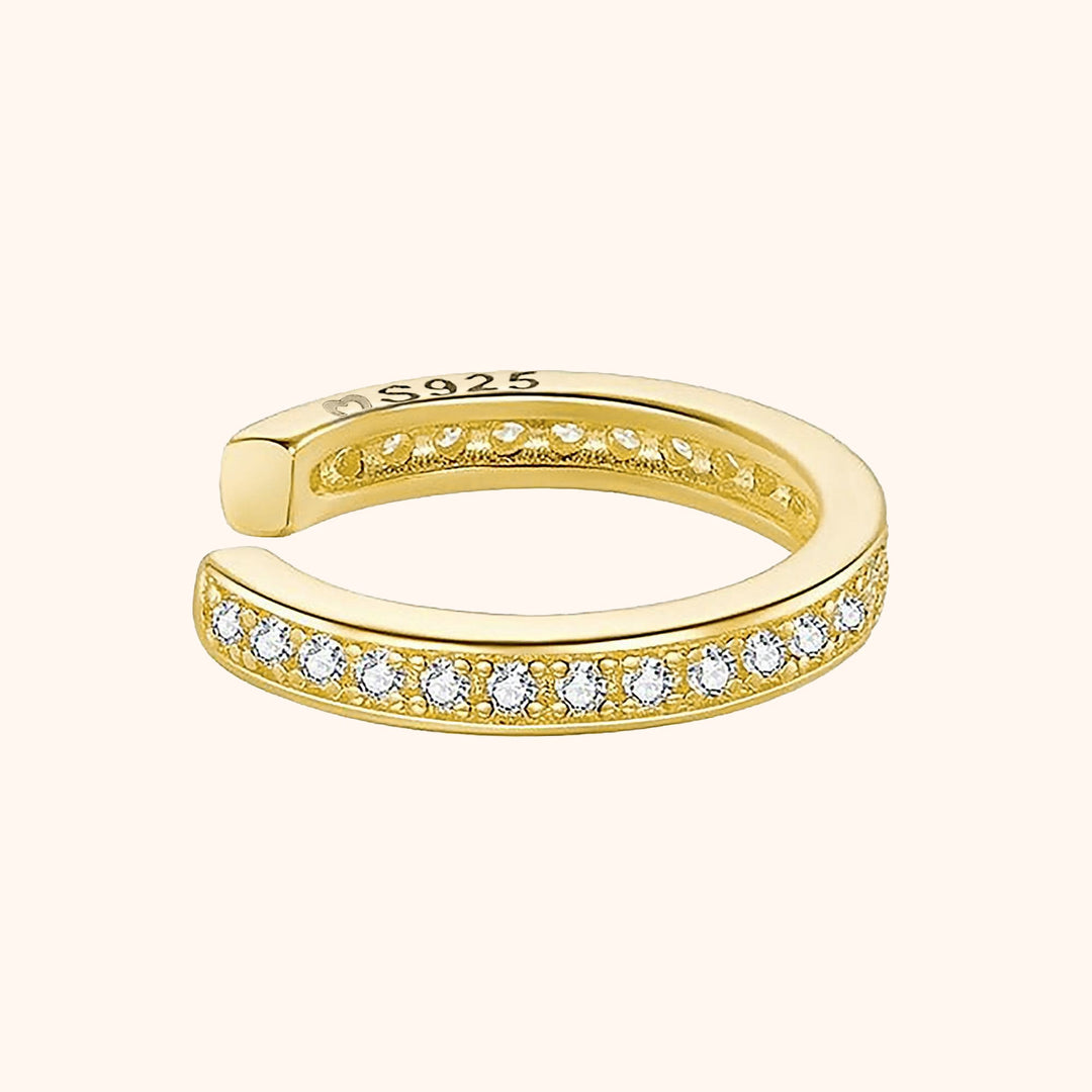 Rhinestone Hoop Earring - Luna