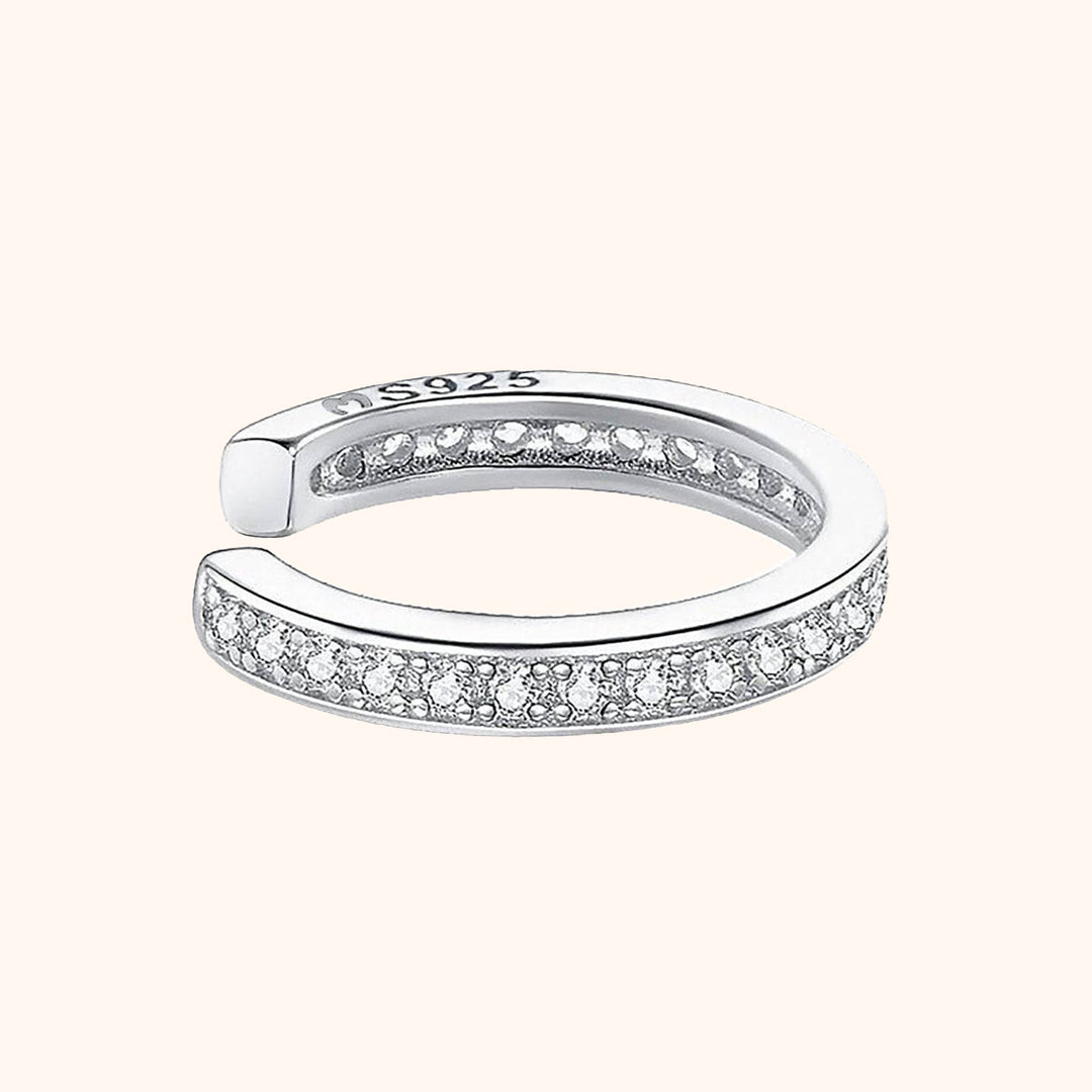 Rhinestone Hoop Earring - Luna