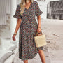 Trendiges Midikleid mit Blumenmuster - Livia