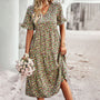 Trendiges Midikleid mit Blumenmuster - Livia