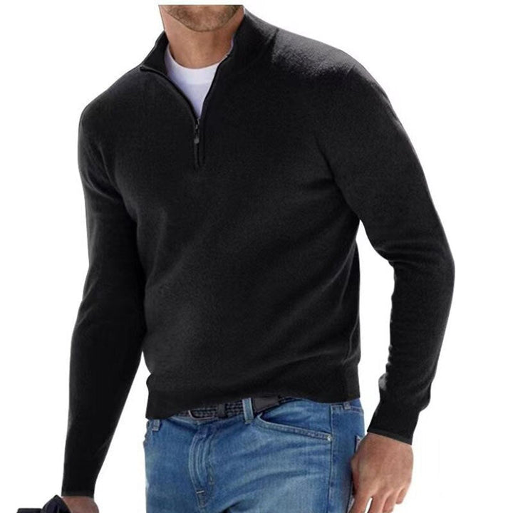 Luxuriöser Herrenpullover mit Reißverschluss - Mason