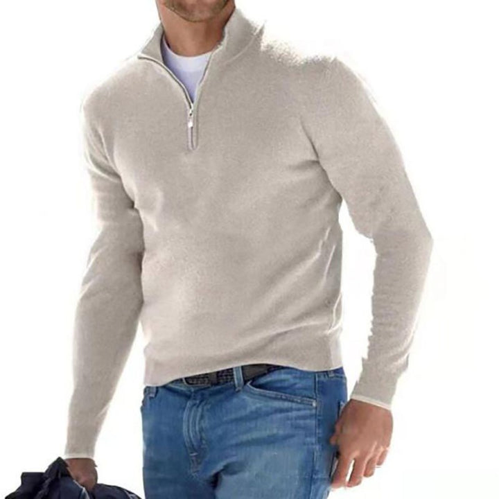 Luxuriöser Herrenpullover mit Reißverschluss - Mason