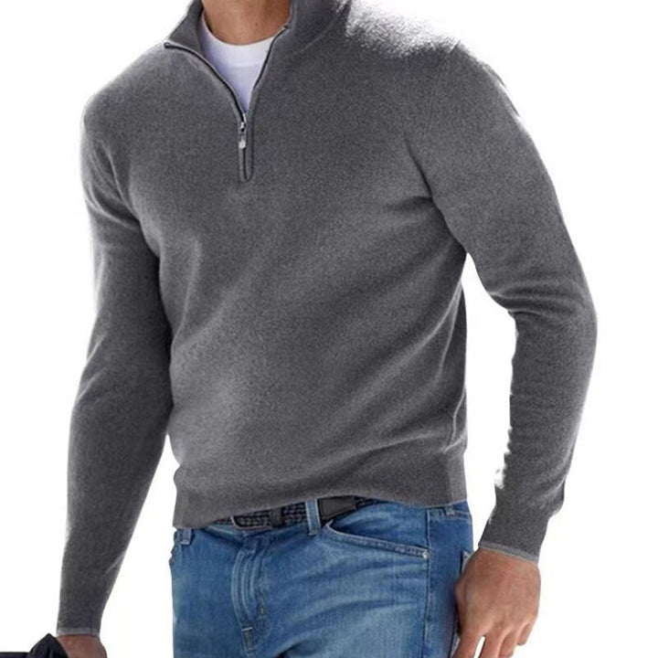 Luxuriöser Herrenpullover mit Reißverschluss - Mason