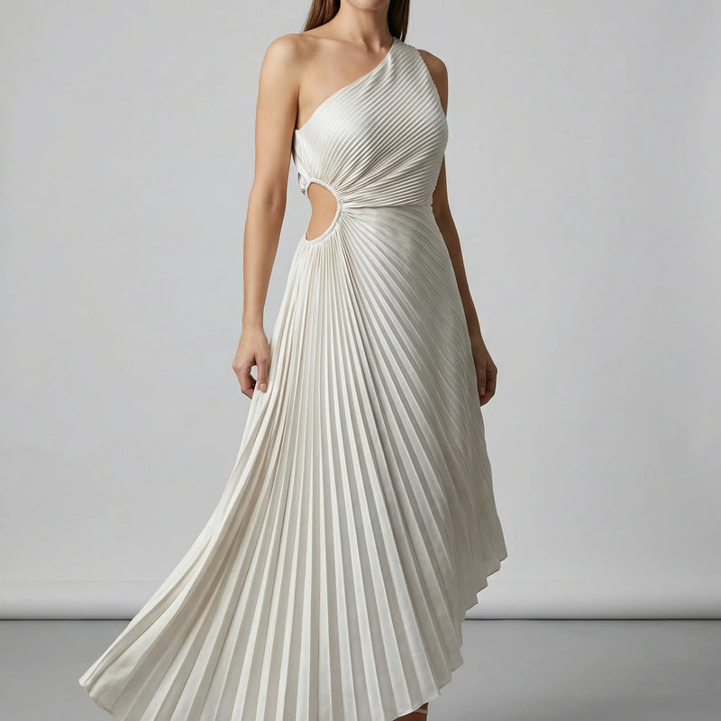 Einschulterkleid Mit Faltenrock - Lisann