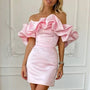 Kleid mit Asymmetrischer Schulterlinie – Elin
