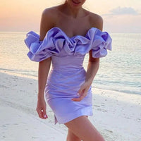 Kleid mit Asymmetrischer Schulterlinie – Elin