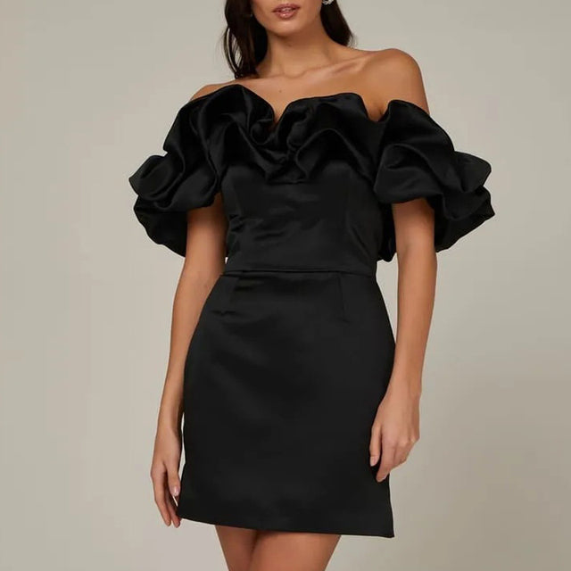 Kleid mit Asymmetrischer Schulterlinie – Elin