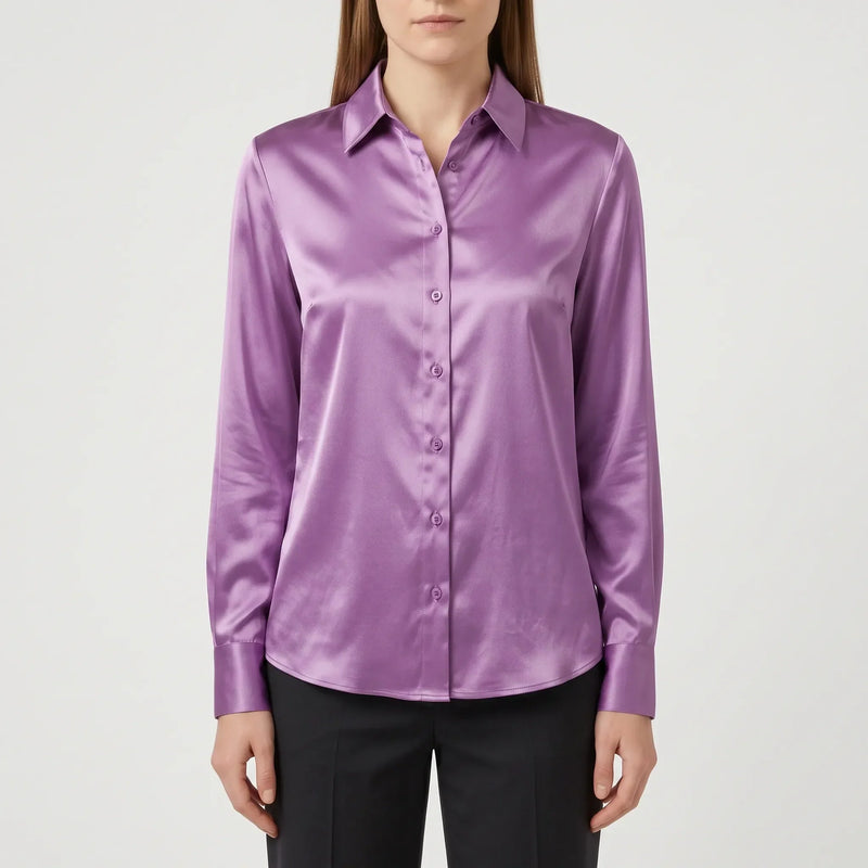 Elegant Long-Sleeve Blouse - Lustral