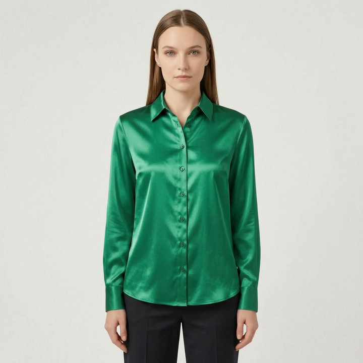 Elegant Long-Sleeve Blouse - Lustral