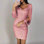 Stilvolles Abendkleid mit Pailletten - Oreana