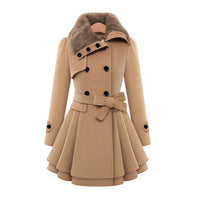 Warmer und langer Damen-Wintermantel - Vivienne