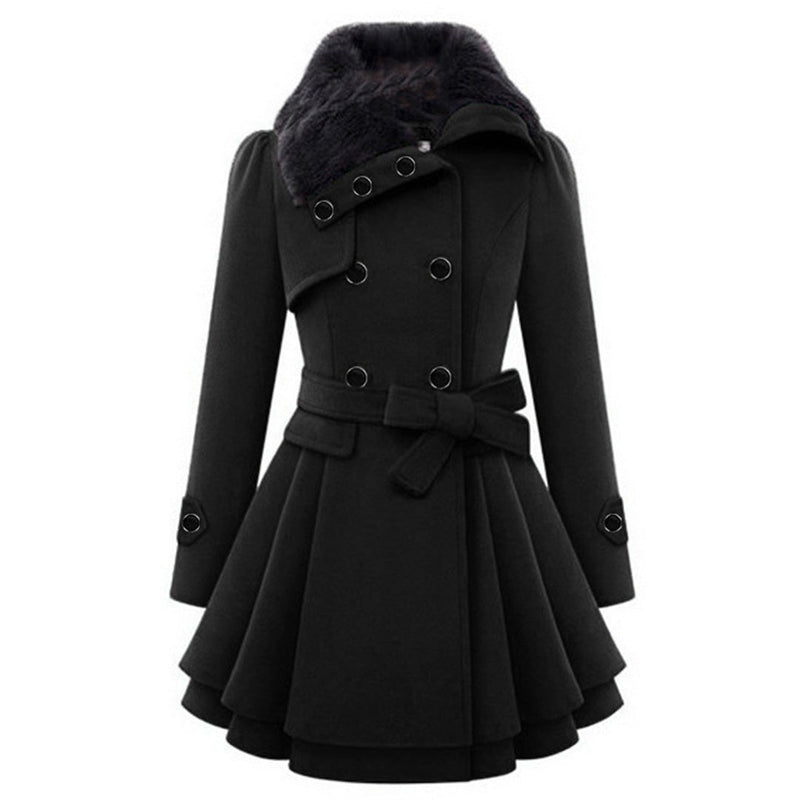 Warmer und langer Damen-Wintermantel - Vivienne