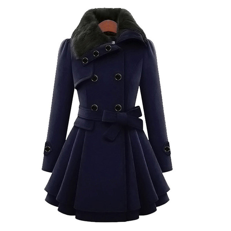 Warmer und langer Damen-Wintermantel - Vivienne