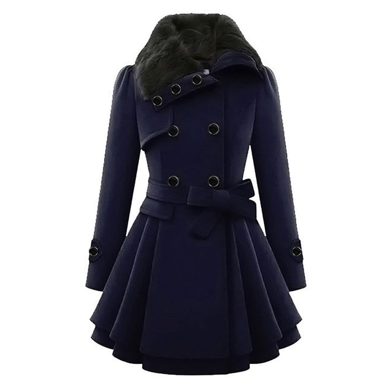 Warmer und langer Damen-Wintermantel - Vivienne