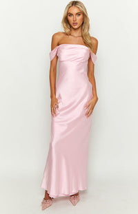 Schulterfreies Maxikleid – Saphira