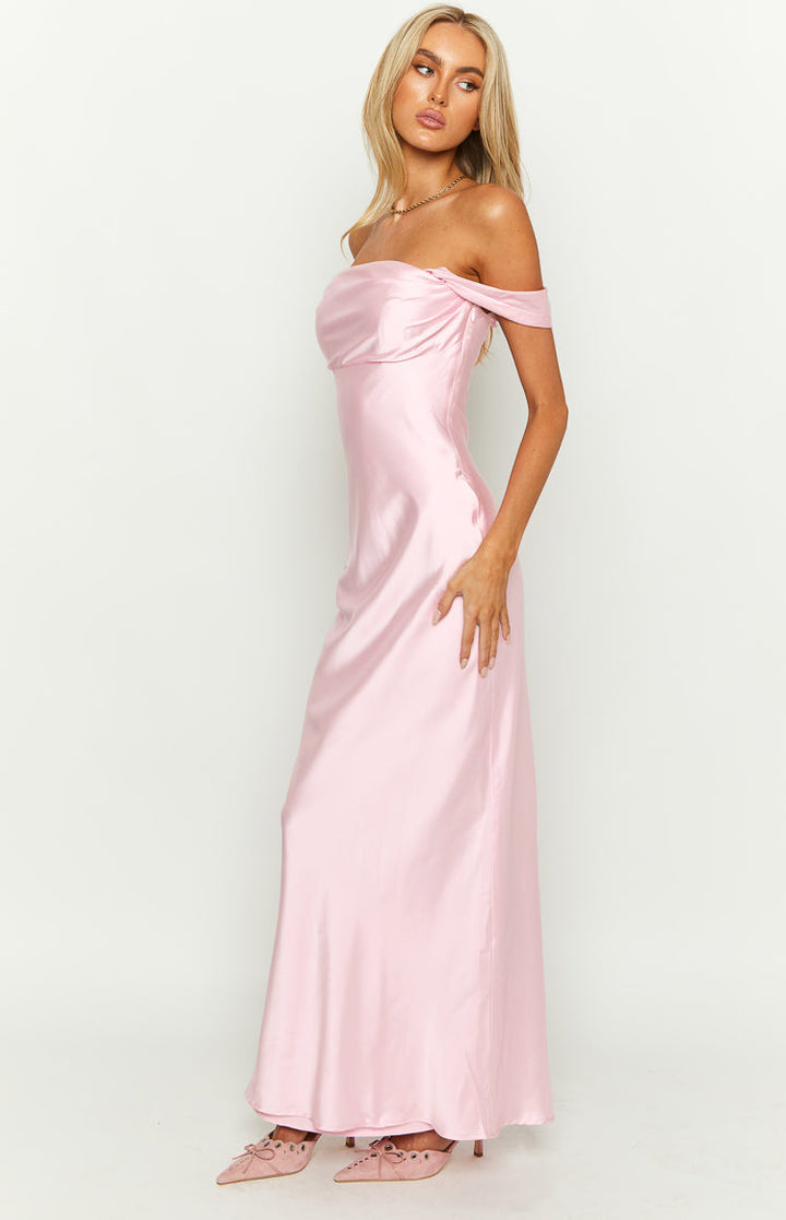 Schulterfreies Maxikleid – Saphira