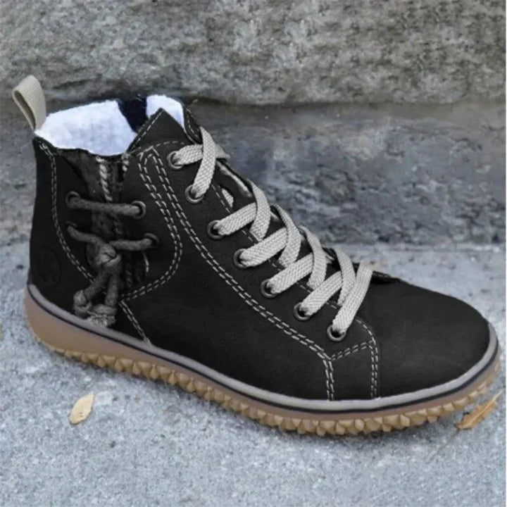 Dames & Heren Winterboots Vintage Ontwerp met Isolatie & Antislip Zool – Norena