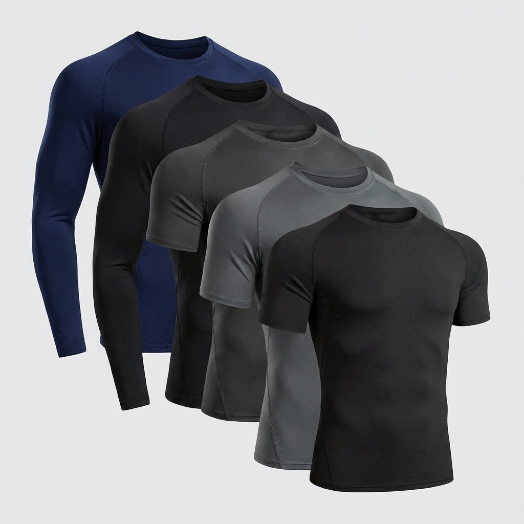 Eng Anliegendes Kompressionsshirt Langarm Set - Grant
