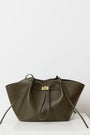 Everyday Leather Tote Bag with Front Closure Detail 8