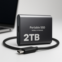 External SSD 2TB Fast Storage USB-C Portable Drive 2