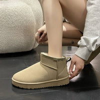 Luxuriöse niedrige Winterstiefel mit Fell - Isabella