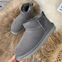 Luxuriöse niedrige Winterstiefel mit Fell - Isabella