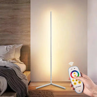 Dimmable LED Corner Floor Lamp with Remote Control 9